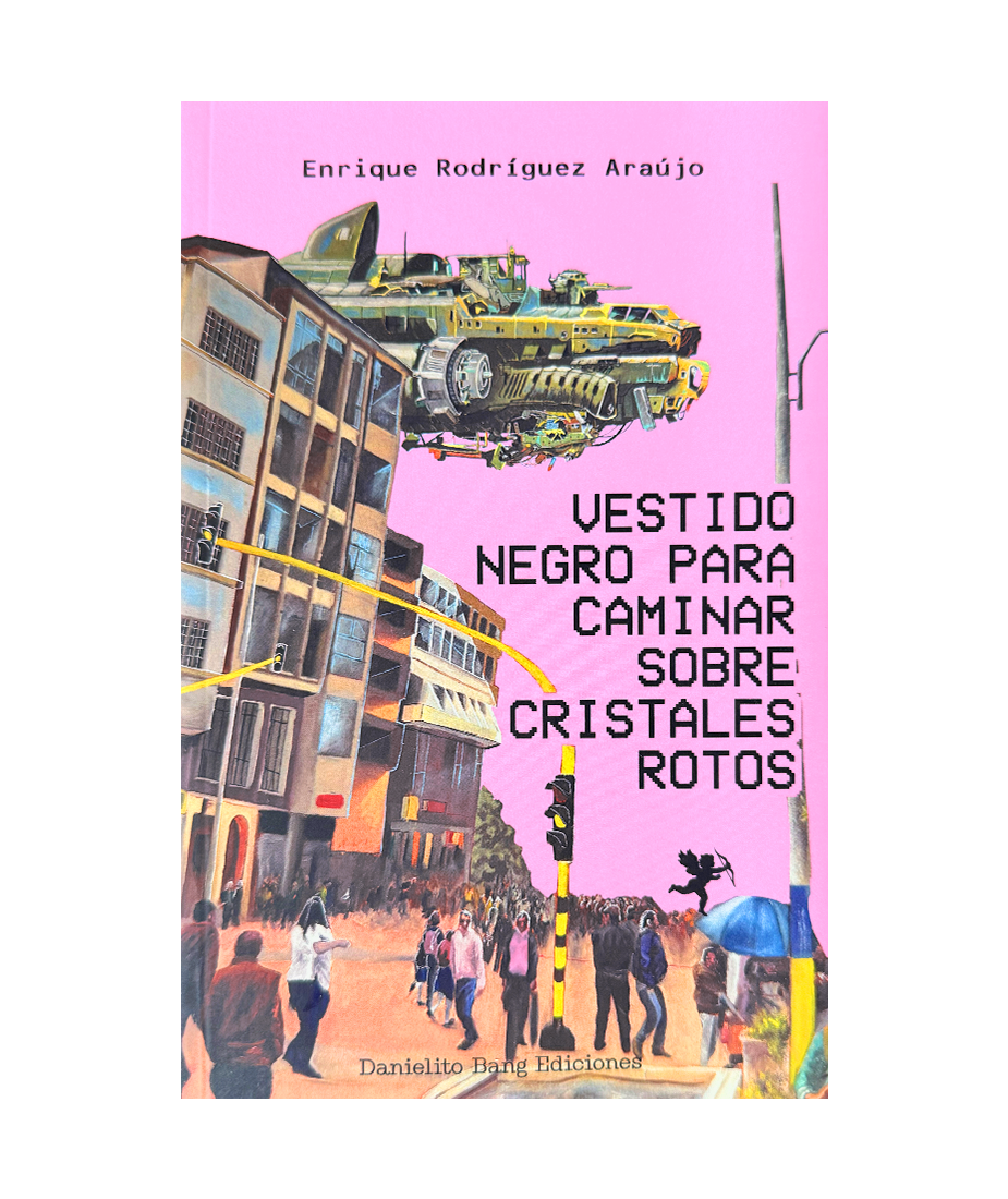 Vestido negro para caminar sobre cristales rotos